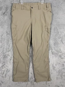 Duluth Trading Pants Womens 18Wx31 Khaki Cargo Roll Tab Hiking Nylon Stretch - Picture 1 of 11