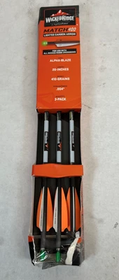 Match 400 Alpha-Blaze Carbon Arrows, 20", .003, 3 Pack (HEA-769.3) - DAMAGED BOX - Image 1 of 2