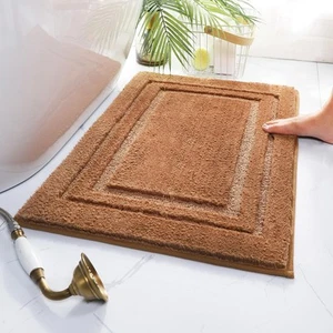 Bathroom Rug Mat, Super Soft and Water Absorbent Microfiber Bath Rugs, Non-Sl... - Picture 1 of 8