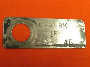 69, Shelby GT350 69 Fairlane, 351W, HBA BK Power Steering Pump Tag - Picture 1 of 4
