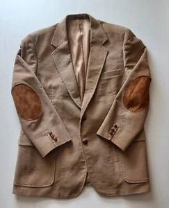 Vintage Haggar 1970s Corduroy Suede Elbow Patch Western Sport Coat 44 Jacket - Picture 1 of 8