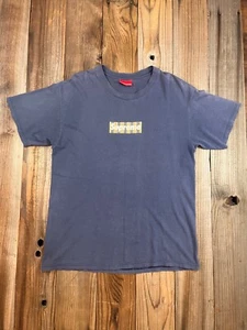 1997 Supreme Burberry Box Logo Navy Worn Condition - Picture 1 of 10