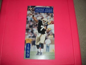 NOTRE DAME FOOTBALL BANQUET PROGRAM 1999 - Picture 1 of 5