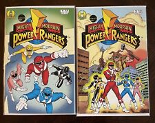 Mighty Morphin Power Rangers #1 & 2 Hamilton Comics 1994 w/White Ranger Insert