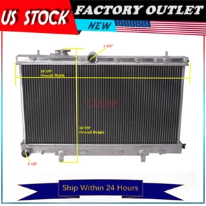 3Row All Aluminum Radiator Fit For Subaru Impreza WRX STi 2.5L 2004-2007 MT - Picture 1 of 6