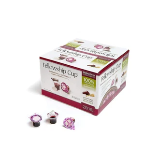 Pre-Filled Communion Fellowship Cup, Juice and Wafer Set, 250 Count - Picture 1 of 12