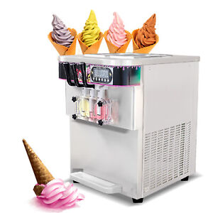 Kolice Commercial 3 flavors Tabletop Frozen Yogurt Soft Serve Ice Cream Machine