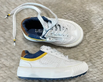 Zapatillas deportivas Zara Baby Dream Big Baby Boy blancas azul marino talla 20 (6-12) meses Foto 1 de 4