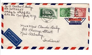 1956 Soldiers Cover from Wurzburg Germany to Indiana - Picture 1 of 2