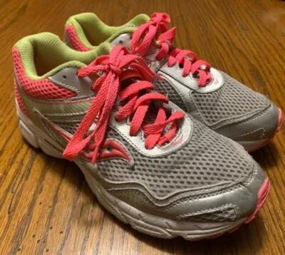 Saucony Cohesion 10LTT Rejilla Rosa/Plateado/Amarillo Caminar Correr Zapatos Niñas Talla 5 Foto 1 de 4