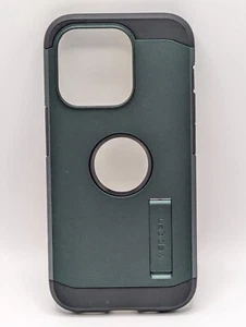 Spigen iPhone 15 Pro Hülle | Tough Armor | Abyss Green | ACS06735 - Bild 1 von 3