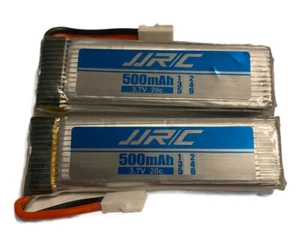 2 Pieces Li-Po Battery Fit for JJRC H37 3.7v 500mAh 20C Drones *BAT ONLY🆓🇺🇸🚢 - Picture 1 of 5