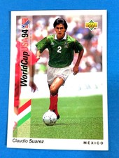 1993 Upper Deck World Cup "Claudio Suarez" Defender for Mexico Trade Card  #32