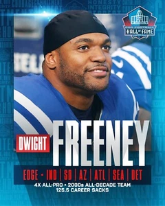 Dwight Freeney 2024 Hall of Fame Indianapolis Colts 8x10 NFL Football Photo - Picture 1 of 1