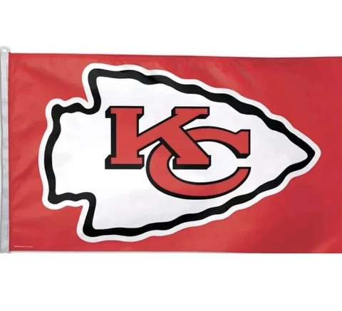 Kansas City Chiefs Large Flag 3 X 5 Foot Double Sided Cover