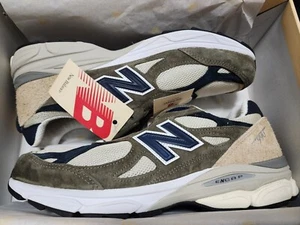 Size 10 New Balance 990V3 MiUSA Grey Blue Olive M990TO3 US Seller - Picture 1 of 5