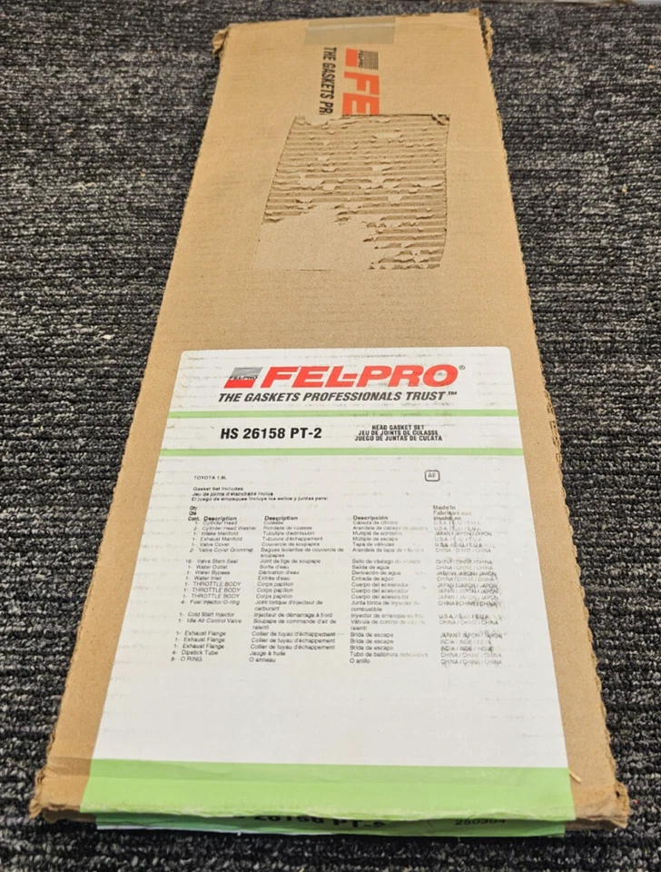 Junta de culata Fel Pro HS 26158 PT-2 para Toyota Corolla 2008 1,8 L Foto 1 de 4
