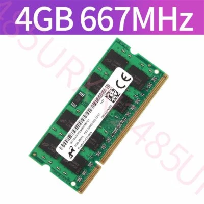 4GB / 2GB PC2-5300S DDR2-667 200Pin 1.8V SODIMM RAM Laptop RAM For Micron Lot UK - Image 1 of 4