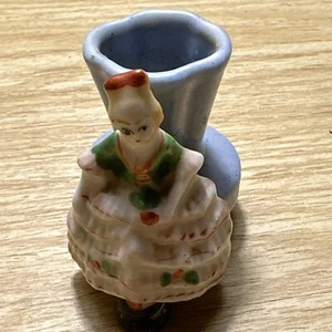 PICO Madlin Made in Occupied Japan 2” Tall vintage Lady Toothpick Holder - Picture 1 of 6