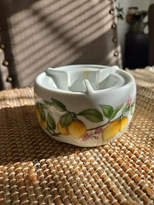 Ceramic Tea Light Candle Holder Lemons Made in W Germany - Picture 1 of 4