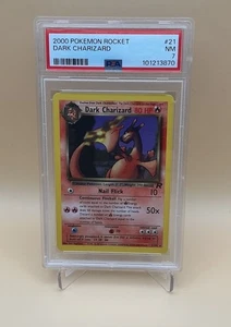 2000 Pokemon Rocket #21 DARK CHARIZARD PSA 7 NM - Picture 1 of 2