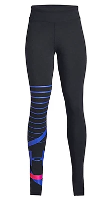 Under Armour Girls Leggings Work It Out Skinny Black Pants Junior Size L NEW - Image 1 of 4