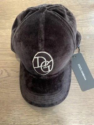 Chapéu de veludo Dolce&Gabbana novo em folha tamanho XL - Imagem 1 de 4