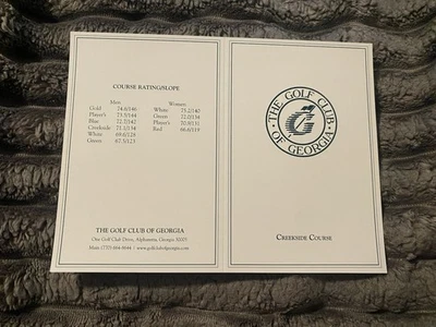 Tarjeta de puntuación del campo Creekside del club de golf de Georgia Foto 1 de 2