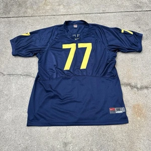 Nike Team Michigan Wolverine’s Football Jersey Game Cut Mens 3XL 56 Jake Long - Picture 1 of 16