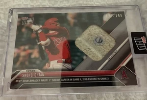 2023 Topps Now #625A Shohei Ohtani Los Angeles Angels Game Used BASE RELIC #/199 - Picture 1 of 4