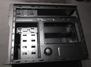 Empty Metal Computer Case ZT Systems 4 Hardrive Slots 2 DV Slots - Picture 1 of 10