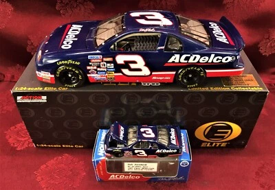 DALE EARNHARDT #3 AC Delco JAPAN 1997 1/24 Elite & 1/64 HO Car Diecast SET - Image 1 of 4