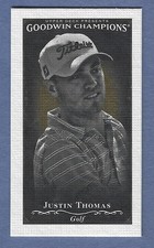 2016 Upper Deck Goodwin Champions Canvas Mini #146 Justin Thomas Rookie Card PGA