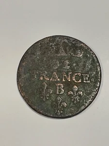 Monnaie Royale Liard de France B à Identifier (10-7) - Imagen 1 de 2