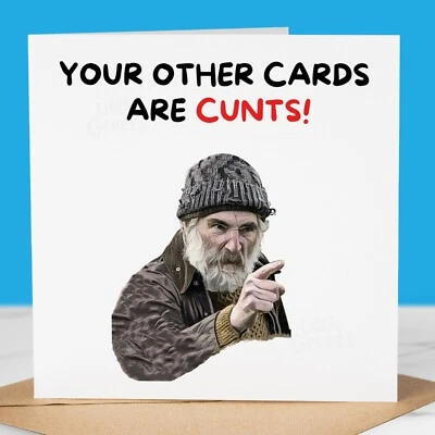 LITTLEGREETS Funny Birthday Card - Other cards are C*nts, Jim, for friend, dad, brother