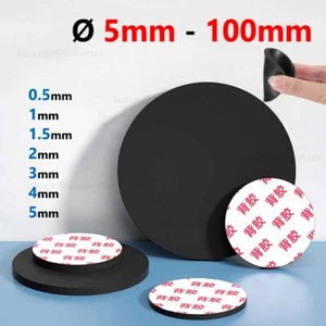 Runde Gummipads Scheibe Blatt selbstklebende Dichtungen Durchmesser 6mm-100mm dick 0,5-5mm - Bild 1 von 12