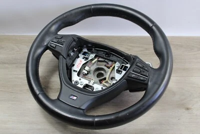 13-15 BMW F01 F02 740LI 750I 750LI 740I PADDLES M SPORT LEATHER STEERING WHEEL - Image 1 of 4