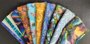 Tela de panel World of Wonder y paquete de 8 impresiones, cuarto de grasa, 1/2 yarda o 1 yarda - Imagen 1 de 6