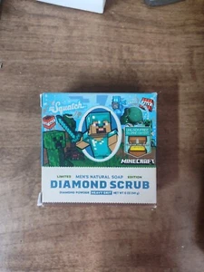 Nuovo Dr. Squatch Soap Minecraft Diamond Scrub Edizione Limitata Sapone Naturale Uomo - Foto 1 di 6