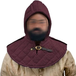 Medieval Gambeson Cotton Hood New Design Hood Buy now - Picture 1 of 1