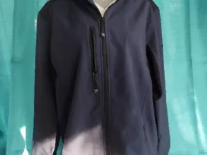 Reebok Soft Shell Fleece Jacket Men's 2XL Blue Coat w Soft Sherpa Fleece Lining - Picture 1 of 8