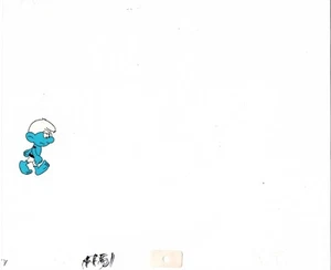 Smurfs Smurf Original Production Animation Cel Hanna Barbera 1980s rp - Picture 1 of 1