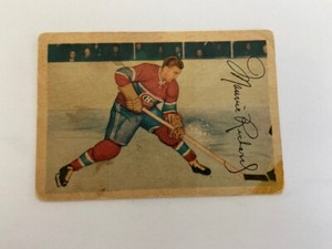 Maurice "Rocket" Richard Montreal Canadians 1953-54 Parkhurst Hockey Card No.24