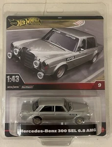 2024 Hot Wheels Premium 1/43 #9 Mercedes-Benz 300 SEL 6.8 AMG Silver Real Riders - Picture 1 of 5