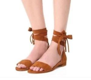 Stuart Weitzman Corbata Sandal Suede SPAIN Size 10 - Picture 1 of 19