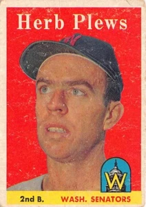 1958 Topps #109 Herb Plews VG (Wrinkle) p2s-25319 - Picture 1 of 2