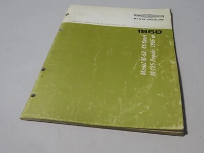 Catálogo de piezas Harley Davidson 1965 a 1968 M-50 65 Sport M-125 Rapido 99450-68 Foto 1 de 4