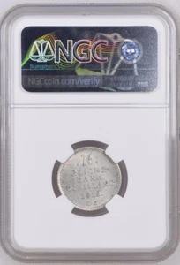 DENMARK GERMANY SCHLESWIG HOLSTEIN 1818 16 RBS KM # 154 MS63 NGC TOP POP - Picture 1 of 2