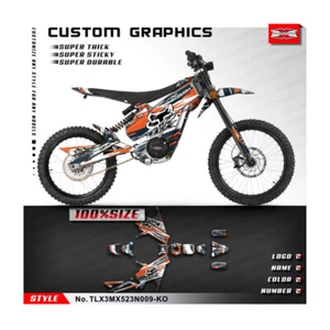 Full Graphics Vinyl Motorcycle Sticker Decal Kit for TALARIA X3 Dirt eBike - Picture 1 of 35