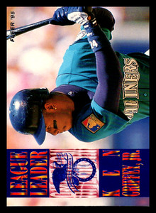 1995 Fleer League Leaders Ken Griffey Jr. #2 Seattle Mariners